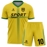 黄色線 サッカー ユニフォーム